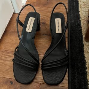 Antonio Melani Block Black Heels | sz 8